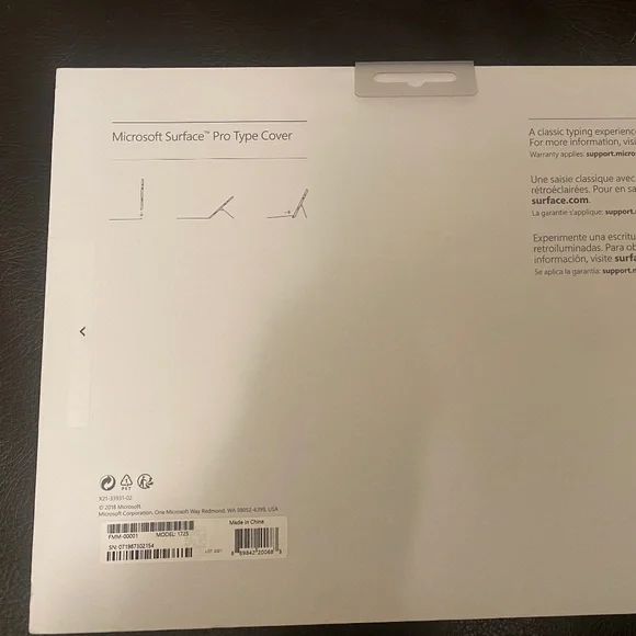 Surface pro type cover