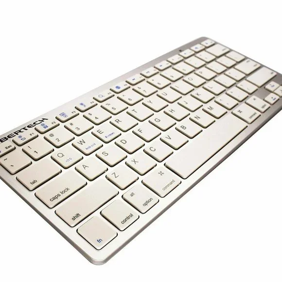 NEW CyberTech Bluetooth Ultra-Thin Keyboard Silver/White