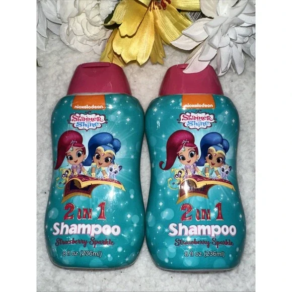 Nickelodeon Shimmer Shine 2 In 1 Shampoo Conditioner Strawberry Sparkle 8oz Kids