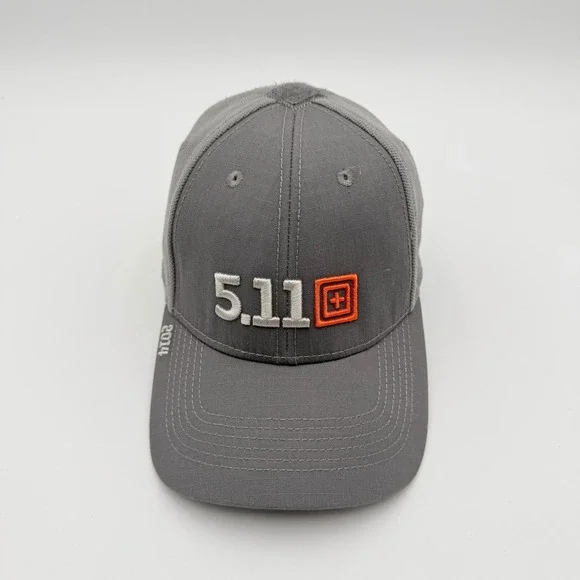 5.11 Tactical Baseball Cap Mens OSFM Gray Ripstop Mesh Back Outdoor Hat Utility