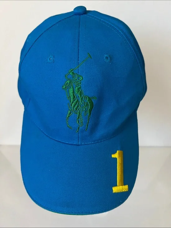 Ralph Lauren Teal Cap with Embroidered Logo