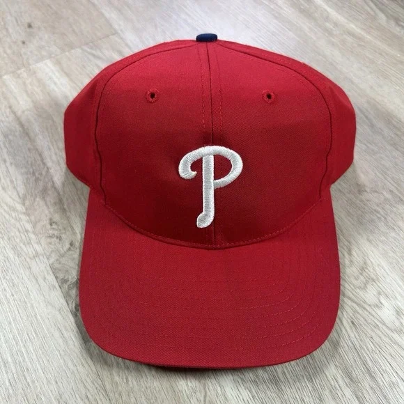VTG Philadelphia Phillies Snapback Hat MLB Baseball Twins Enterprise Red Cap