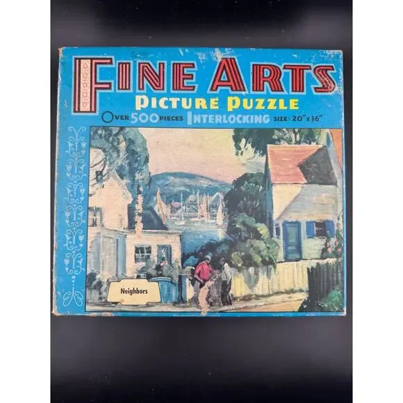 Vintage Fine Arts Puzzle - Neighbors