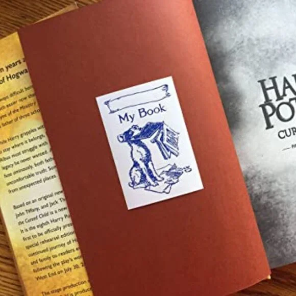 40 Letterpress Dog Bad Puppy Bookplates Labels NEW Book Reader Gift
