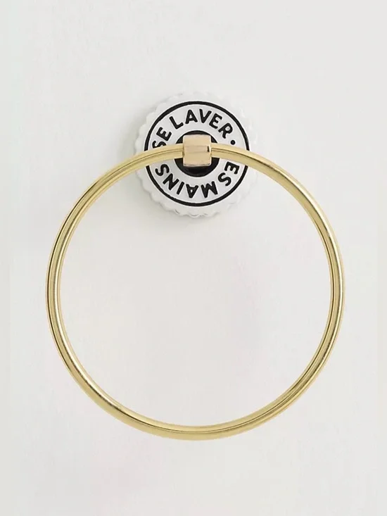 Anthropologie Claudette Towel Ring, NWT