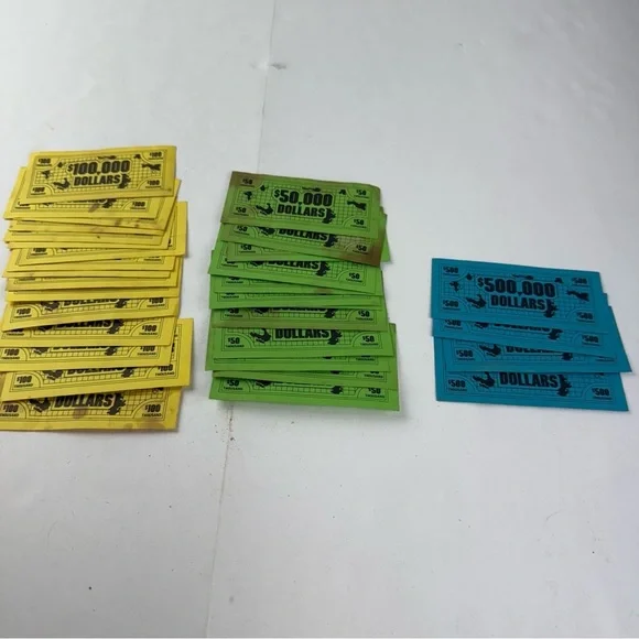 Vintage Lost Treasure Board Game Money ONLY.
