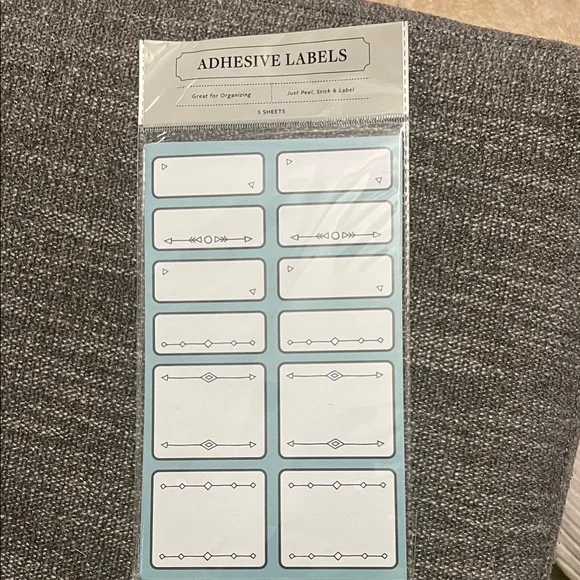 Adhesive Labels for Home Office - Blue