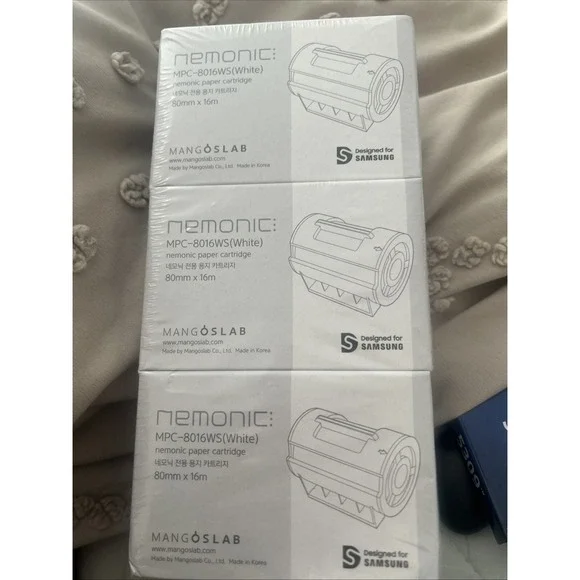 Nemonic: MPC-8106WS (white) 80mmx16m White Labels New In Box NEW