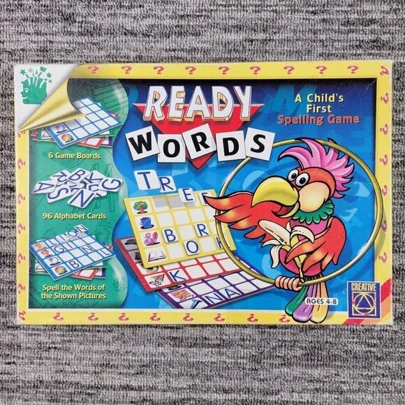 Vintage 1997 Ready Words A Child's First Spelling Game Homeschooling Teacher