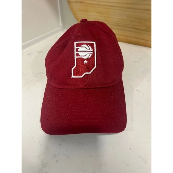 New Era 9TWENTY Indiana Hoosiers NBA Athlete Designed Red Adjustable Hat Cap