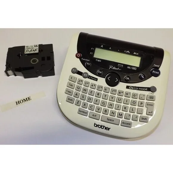 Brother P-Touch PT-1290 Label Maker With Deco Mode & 12mm Tape Battery Operated