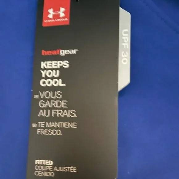 Under Armour Heat Gear Women's Fitted Blue Shorts Size 4