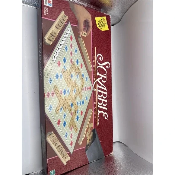 Vintage Milton Bradley Scrabble Crossword Game 1989 Complete See Desc
