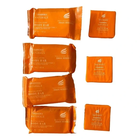 Walt Disney World Swan Reserve Travel Toiletries Set‎ 7 Vitamin C Naturals