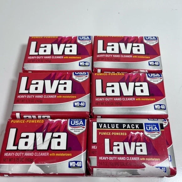 Lot of‎ 6! Lava Soap Heavy-Duty Hand Cleaner pumice powered 5.75 oz NEW