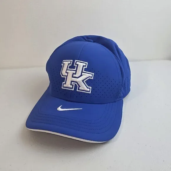 University Kentucky UK Nike Classic99 Dri-Fit Cap Hat Adult Size S/M Blue EUC