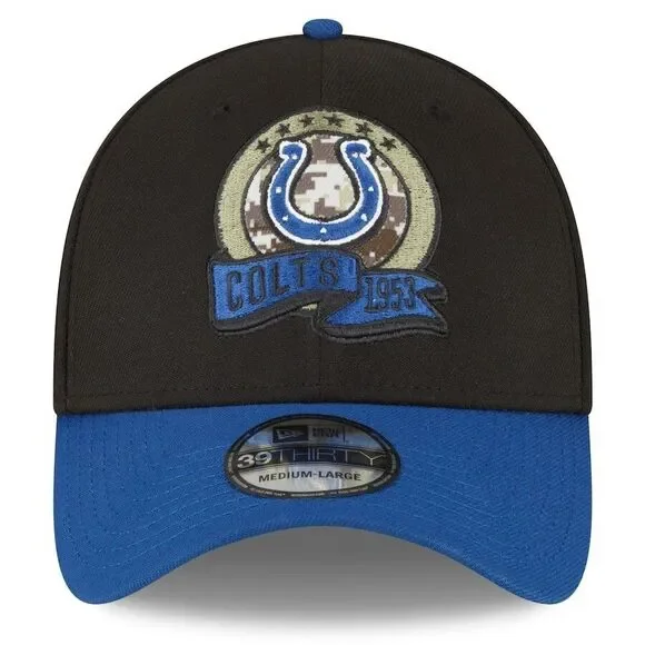 Indianapolis Colts New Era 39Thirty Salute to Service Flex Hat M/L Fitted