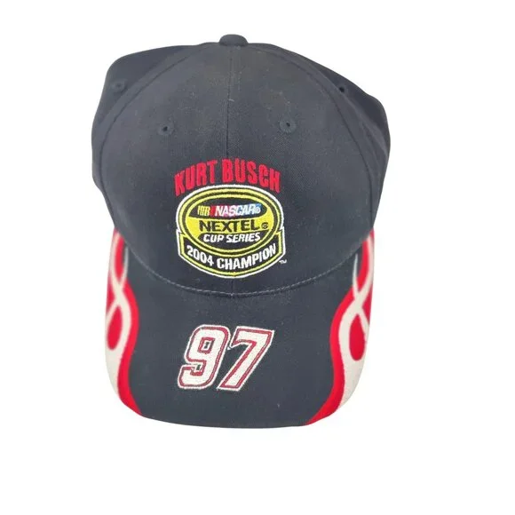 New Kurt Bush 97 Nascar Nextel Cup Series 2004 Champion Chase Sharpie Hat