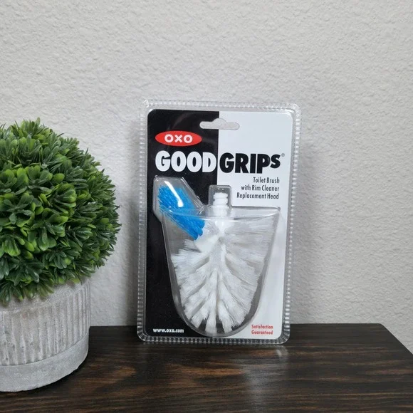 OXO Good Grips Toilet Brush‎ Replacement Head with Rim Cleaner 12256800