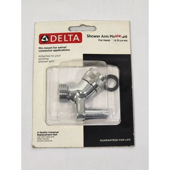 DELTA Chrome Shower Arm Pin Mount No. 75015‎ for Hand-held Showers NEW