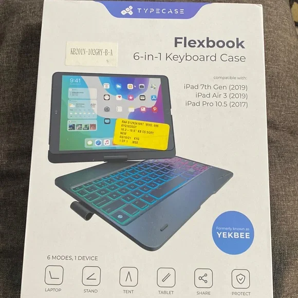 Typecast- Flexbook 6-in-1 keyboard case- Yekbee