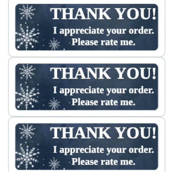 Thank You Stickers Order Shipping Labels Posh Shop Box Mailing Label Sti…