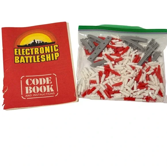Milton Bradley Electronic Battleship Code Book and Instructions 1982 MB & Pieces
