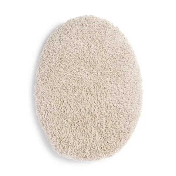 Basic Polyester Toilet Lid Cover, Tan, 19