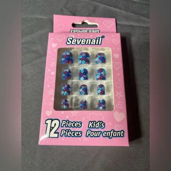 12 New Sevenail Kid's Fashion Nails NWT