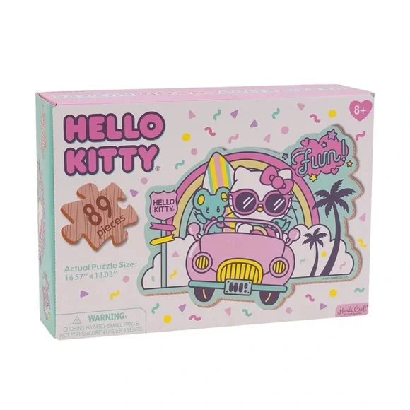 HELLO KITTY: WOODEN JIGSAW PUZZLE - KAWAII