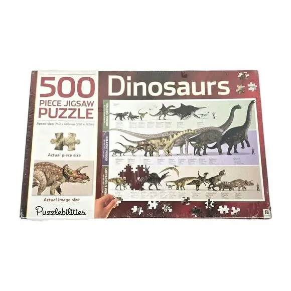 Puzzlebilities Dinosaur Jigsaw Puzzle 500‎ Pieces Period Timeline Sealed