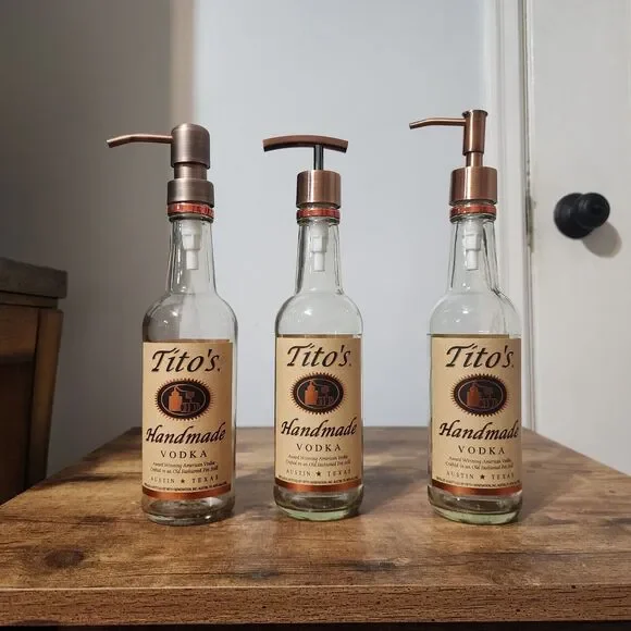 Tito's Soap Dispenser Man Cave She Shed Dish Hand Soap SanitizerTito's Soap Disp