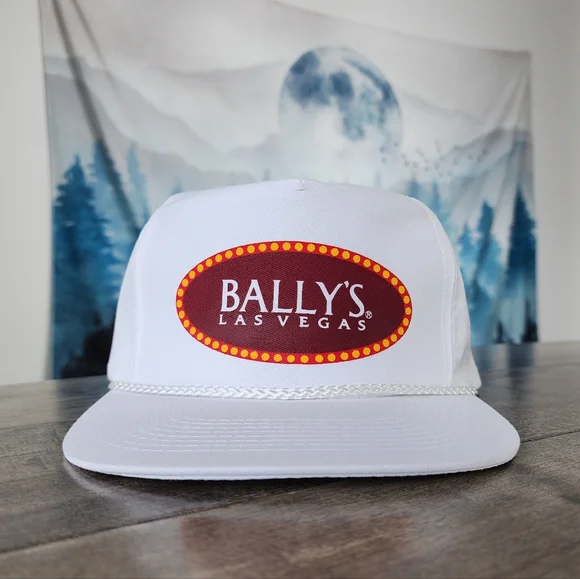 VTG Bally's Las Vegas White Snapback Hat OSFA