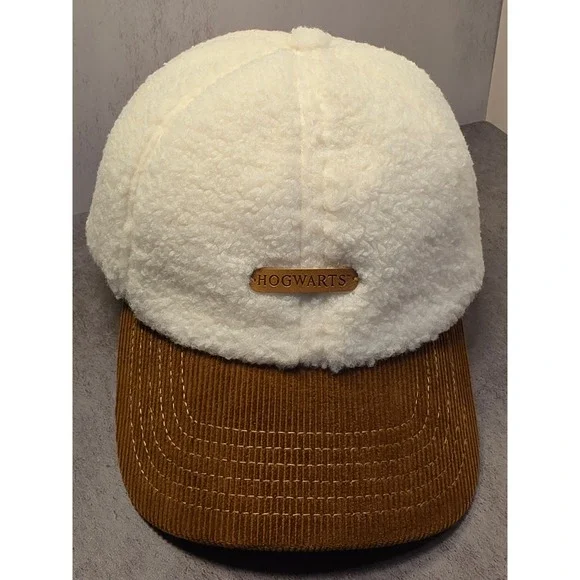 Harry Potter Hogwarts Sherpa Fleece Corduroy Baseball Cap Hat Miniso