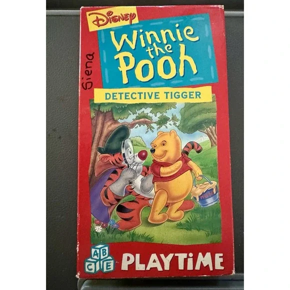 Disney Winnie‎ the Pooh Playtime Detective Tigger VHS Video Tape Cartoon Vtg 90s