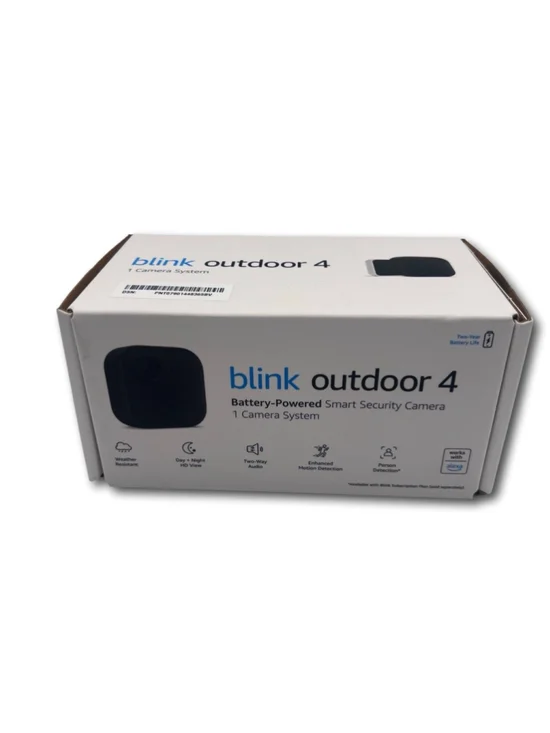 Blink Outdoor 4 4th Gen Wire-free Wi-Fi Outdoor Smart Security Camera System Blk