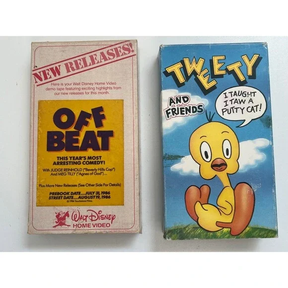 Walt Disney Off Beat 1986 Promo Tape Tweet Bird 1987 *Dust Jacket|Sleeves only*