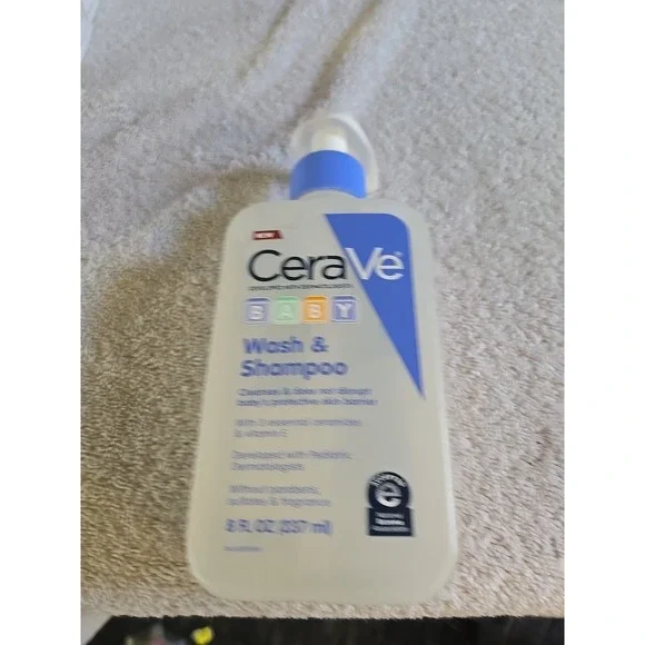 CeraVe Baby Wash & Shampoo, 2-in-1, Tear-Free, 8 Fl Oz