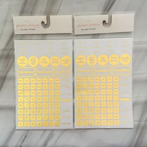 NWT Gold Planner Stickers (468 Stickers)