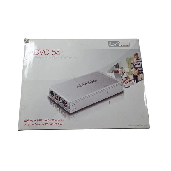 Canopus Grass Valley ADVC55 Analog to Digital Video Converter VHS Hi8 to PC Mac