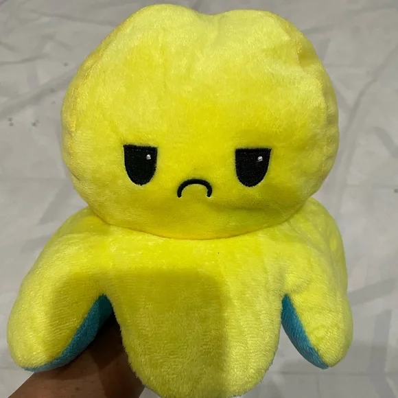Reversible Yellow Plush Octopus