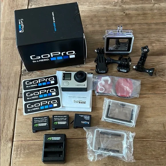 GoPro HERO 4 Silver Camera with Accessories