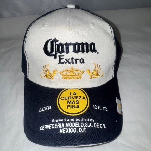 Corona Extra Trucker Hat‎ Mens Blue Yellow One Size Adjustable Embroidered NOS