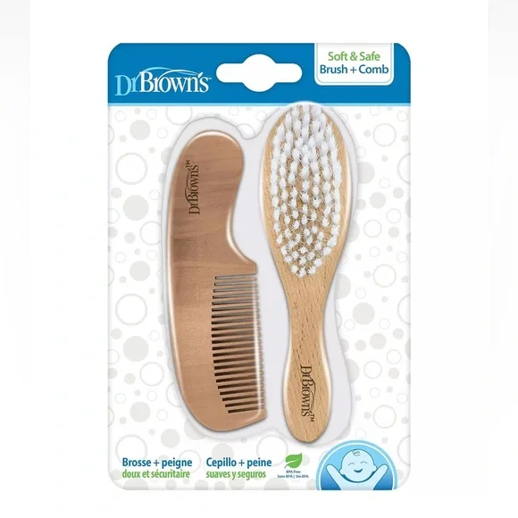 Dr. Brown’s Soft & Safe Baby brush + Comb Set