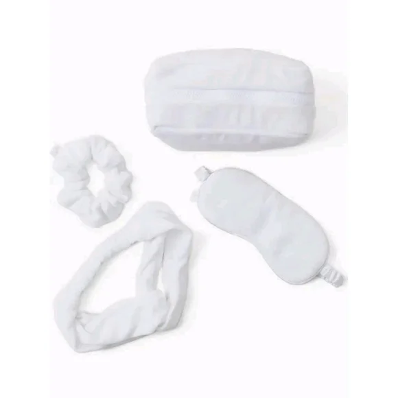Barefoot Dreams CozyTerry 4 Piece Resort Spa Set White Sea Salt