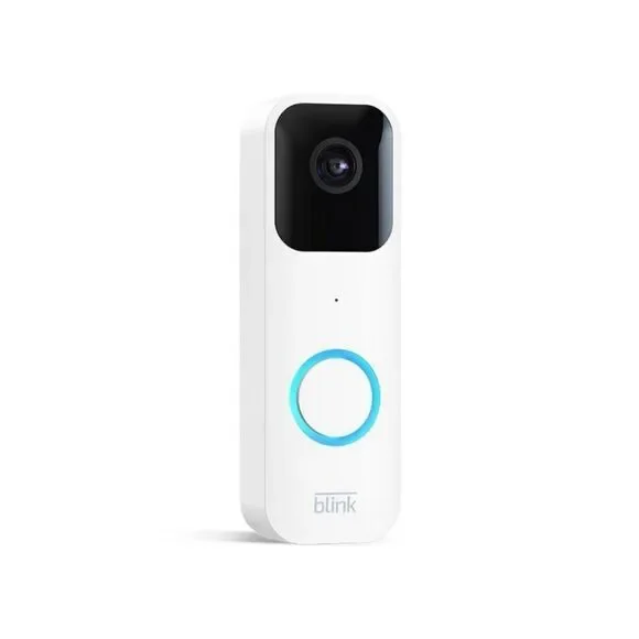Blink Video Doorbell 2Way Audio HD Video Motion & Chime Wireless/Wired-White