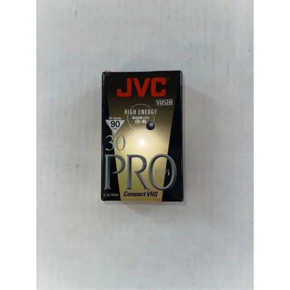 New Sealed JVC TC-30 PRO HF PROHF Compact‎ VHS Tape Cartridge A52