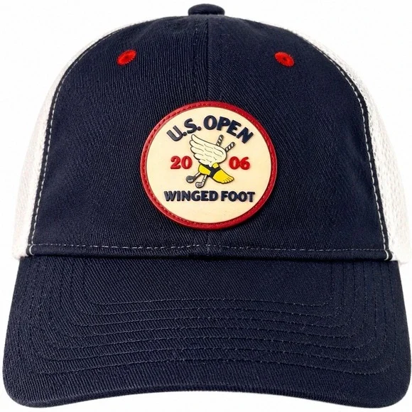 The Game US Open 2006 Winged Foot Golf Hat Flex Fit Cap Navy White
