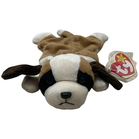 Ty Beanie Baby Bernie The Dog Style 4109-DOB 10-3-1996