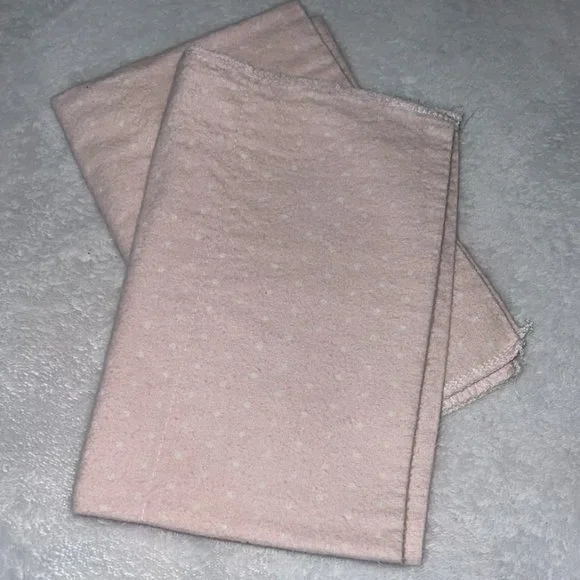 Two New Hudson Baby Burp Cloths 18 x 11